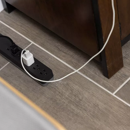 6 Outlet Surge Protector Power Strip With 10Ft Braided Extension Cord